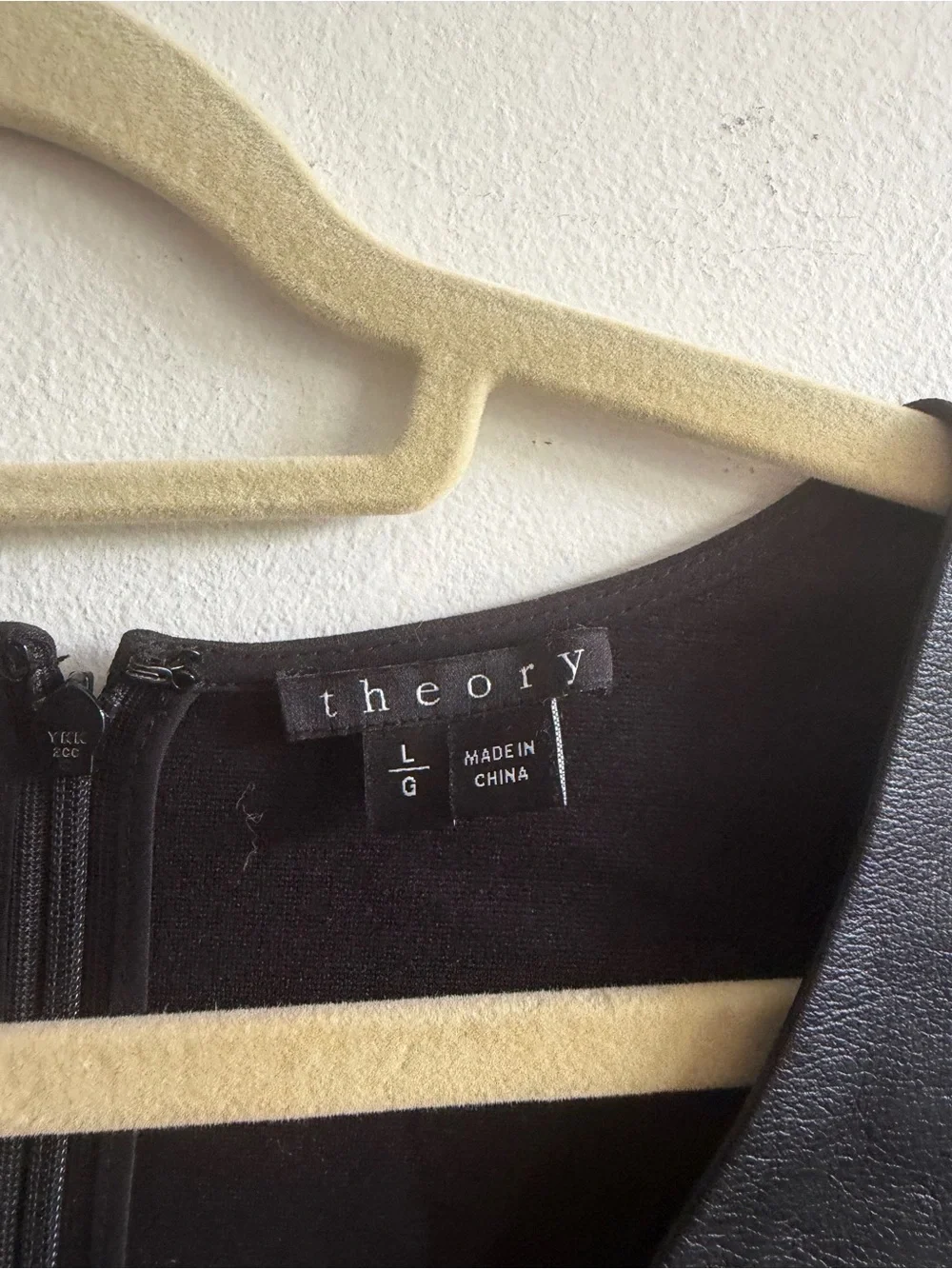 Theory Black Leather Sleeveless Top - Picture 2 of 2